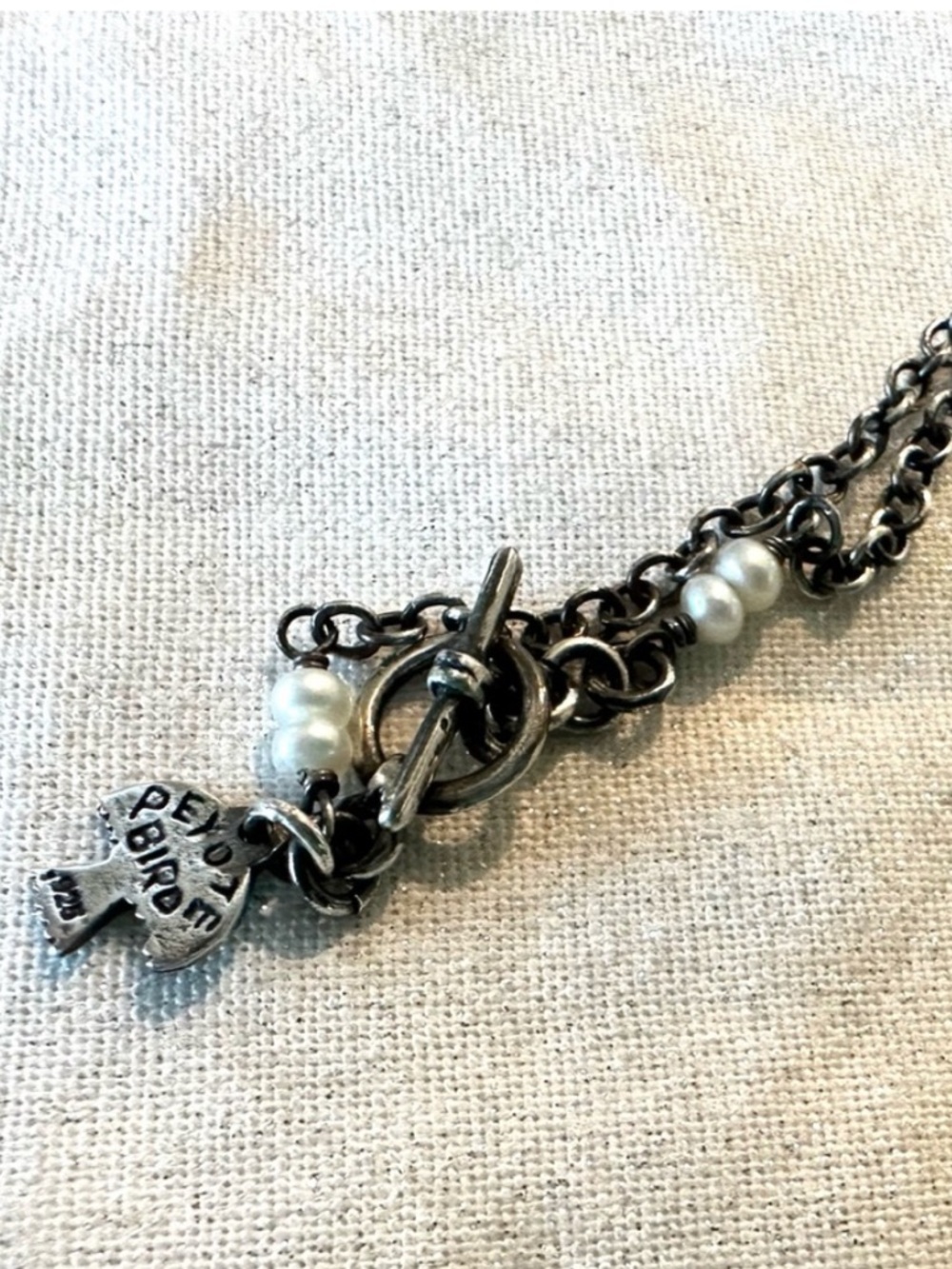 Sundance Catalog Peyote Bird Green Chalcedony Oxidized Silver Pendant Necklace - Picture 3 of 4